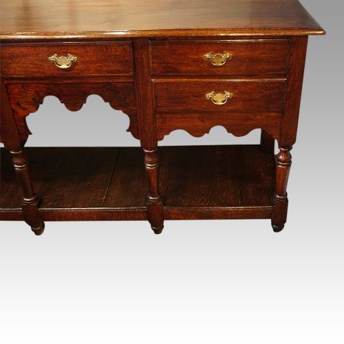 fig 3. Georgian oak pot board dresser base