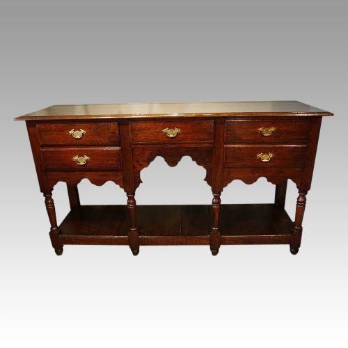 fig 4. Georgian oak pot board dresser base