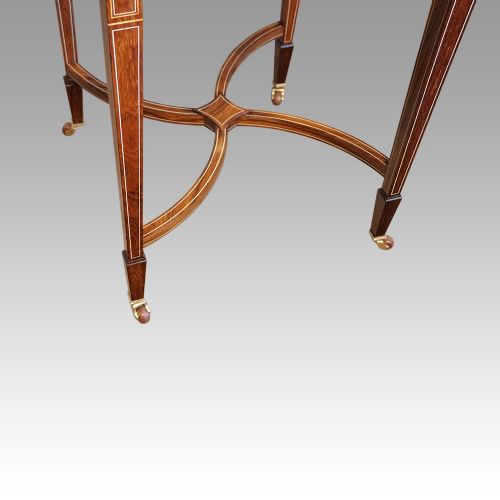 fig 3. Edwardian inlaid rosewood envelope card table
