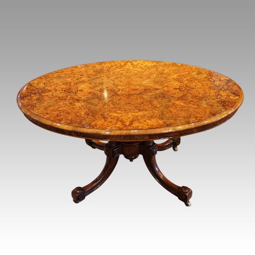 Victorian Burr Walnut Coffee Table
