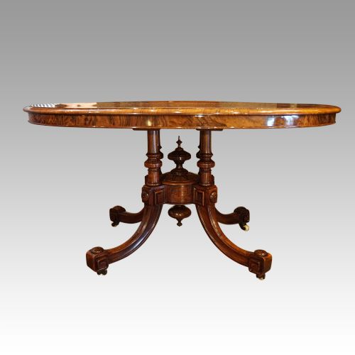 fig 4. Victorian burr walnut coffee table