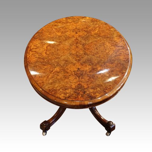 fig 6. Victorian burr walnut coffee table
