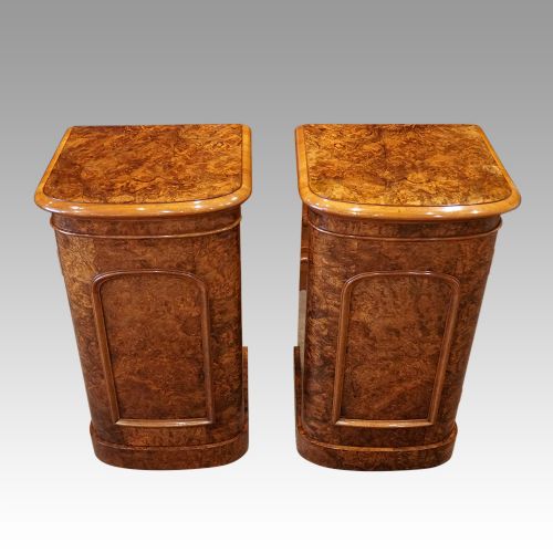 Victorian Walnut Bedside Cabinets