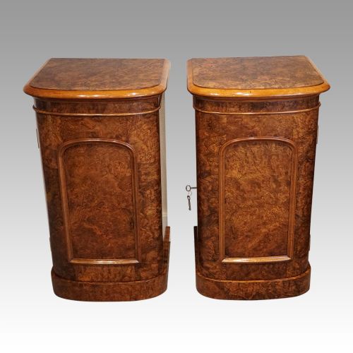 fig 5. Victorian walnut bedside cabinets