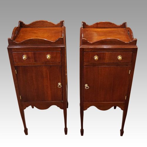 Pair of Mahogany Bedside Cabinets