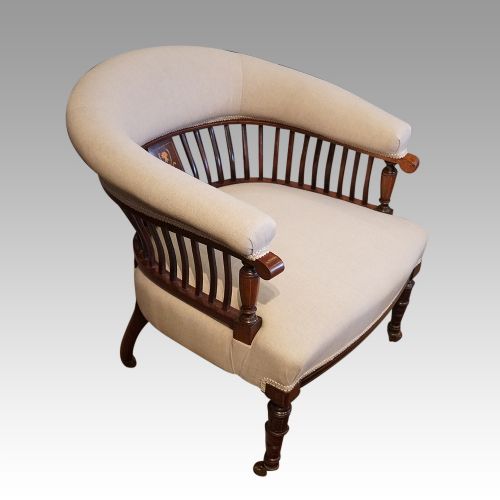 fig 1. Pair of Edwardian tub chairs