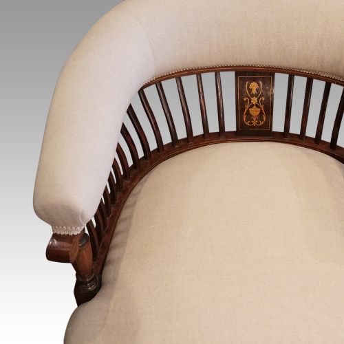 fig 4. Pair of Edwardian tub chairs