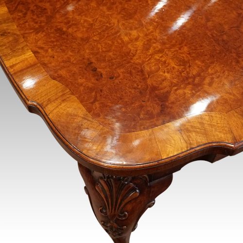 fig 1. Queen Anne style walnut dining table