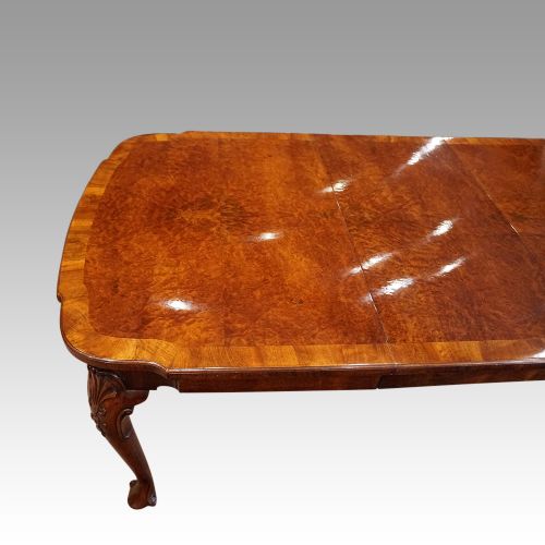 fig 3. Queen Anne style walnut dining table