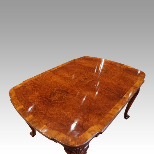 fig 9. Queen Anne style walnut dining table