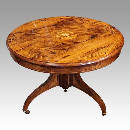 Victorian Inlaid Rosewood Coffee Table