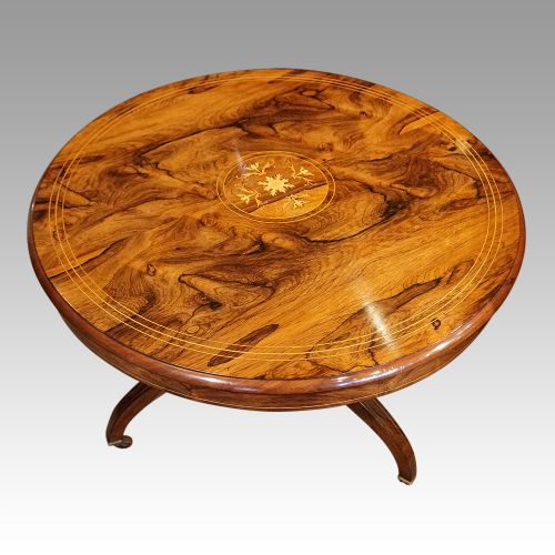 fig 6. Victorian inlaid rosewood coffee table