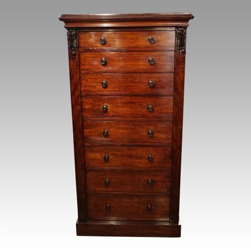 Victorian Mahogany Wellington Chest