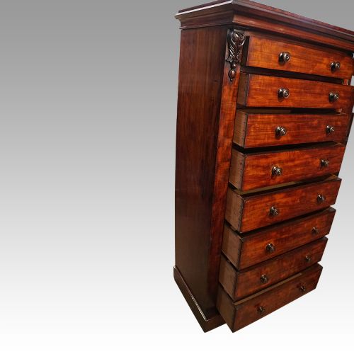 fig 5. Victorian mahogany Wellington chest