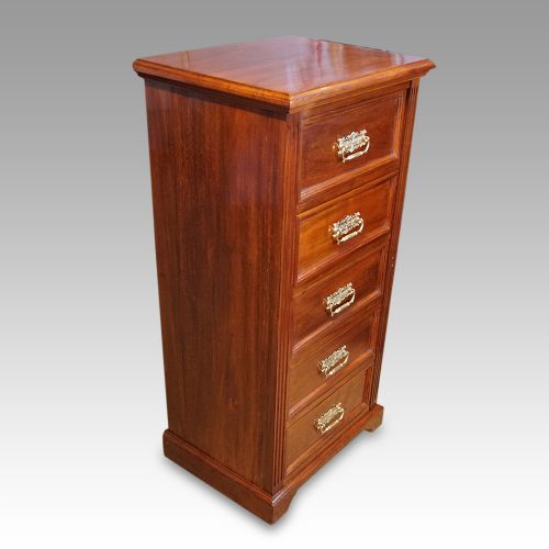 fig 1. Edwardian walnut Wellington chest