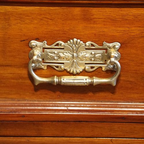 fig 3. Edwardian walnut Wellington chest