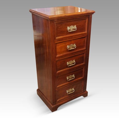 fig 6. Edwardian walnut Wellington chest