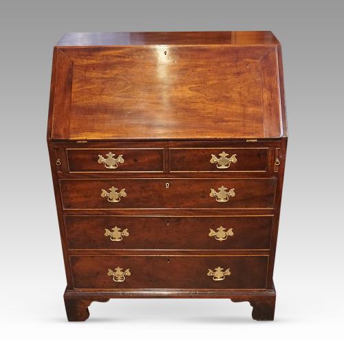 Georgian Small Mahogany Bureau
