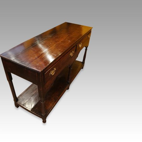 fig 1. Antique oak dresser base