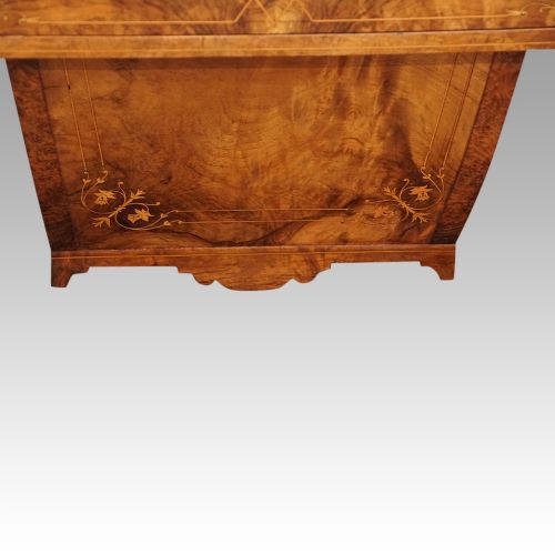 fig 7. Victorian inlaid walnut backgammon sewing table