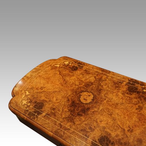 fig 8. Victorian walnut games and sewing table