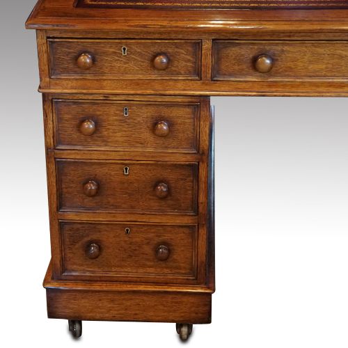 fig 1. Victorian oak partners desk