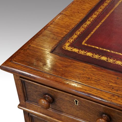 fig 2. Victorian oak partners desk