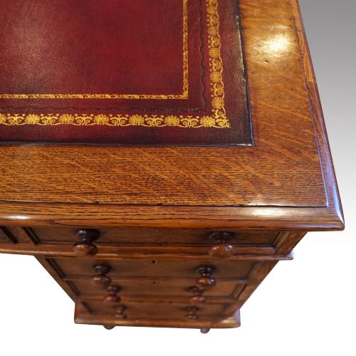 fig 3. Victorian oak partners desk
