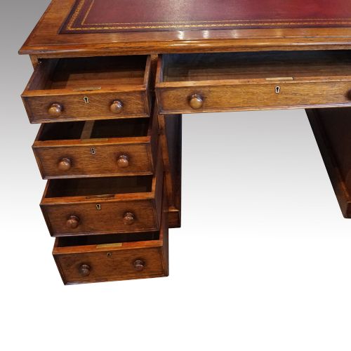 fig 4. Victorian oak partners desk