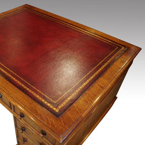 fig 6. Victorian oak partners desk