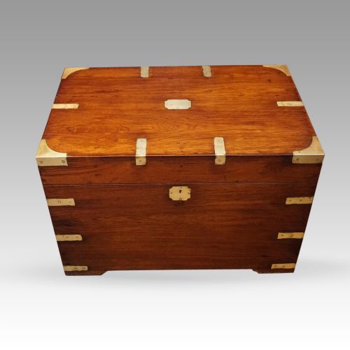 Victorian Teak Military Chest