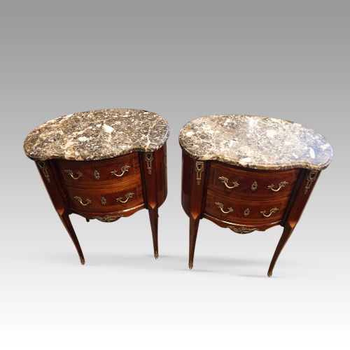 fig 3. Pair of French bedside cabinets