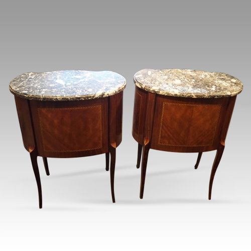 fig 7. Pair of French bedside cabinets