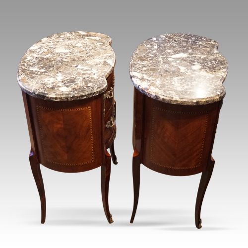 fig 8. Pair of French bedside cabinets