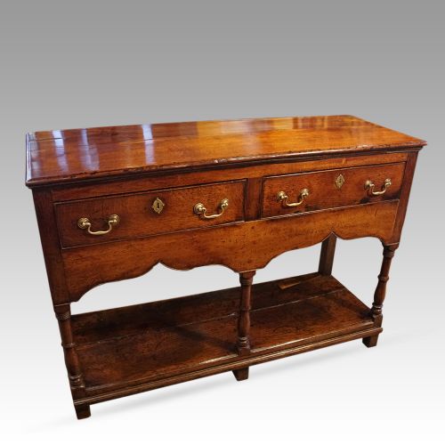 fig 1. Antique oak dresser base