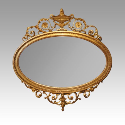 Antique Gilt Adam Style Mirror