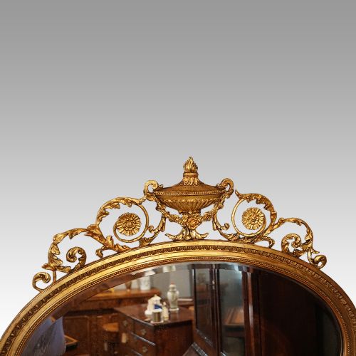 fig 1. Antique gilt adam style mirror