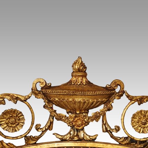 fig 9. Antique gilt adam style mirror