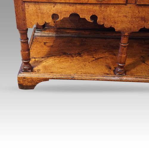 fig 7. Antique oak pot board dresser