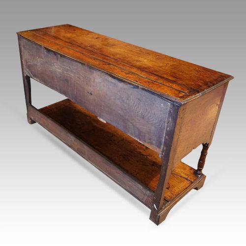 fig 9. Antique oak pot board dresser
