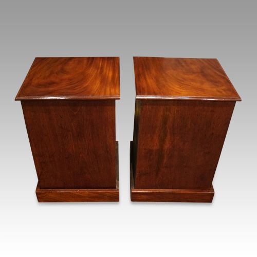 fig 2. Pair of Victorian mahogany bedside chests