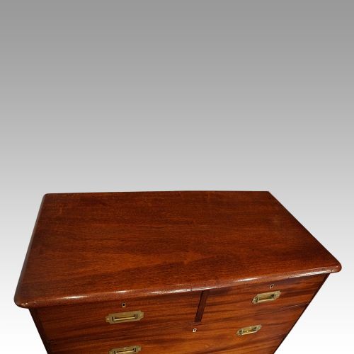 fig 8. Victorian 2-part military chest