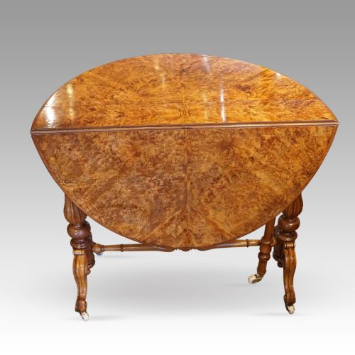 fig 3. Victorian burr walnut Sutherland table