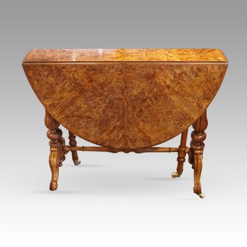 fig 7. Victorian burr walnut Sutherland table