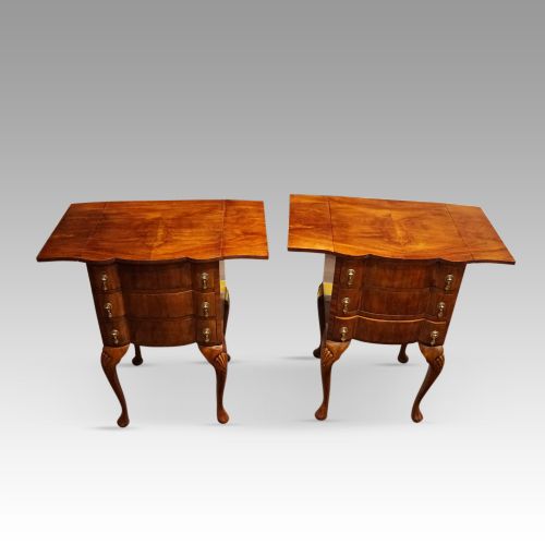 fig 2. Pair of 1930s walnut bedside cabinets