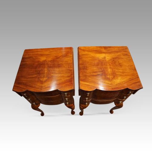 fig 5. Pair of 1930s walnut bedside cabinets