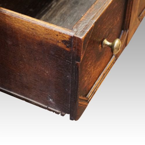 fig 2. Antique long oak dresser base