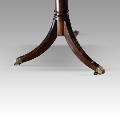fig 1. George VI twin pillar cross-banded dining table