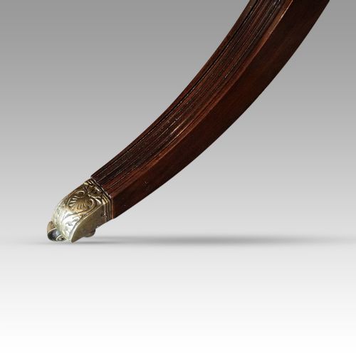 fig 3. George VI twin pillar cross-banded dining table