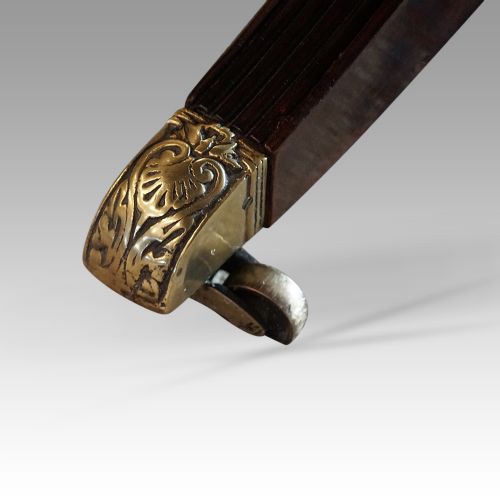fig 5. George VI twin pillar cross-banded dining table